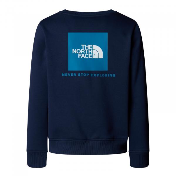 Bluza dziecięca The North Face BOX NSE REGULAR CREW granatowa NF0A89H7DIA