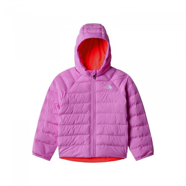 Kurtka z kapturem dziecięca The North Face REVERSIBLE PERRITO różowa NF0A88VJ1I8