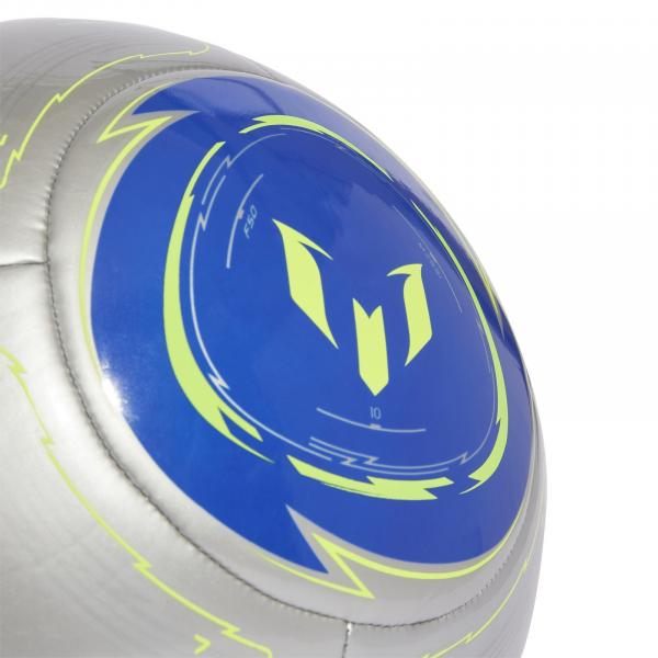 Piłka unisex adidas MESSI CLB srebrna JE6455