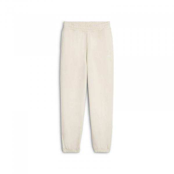 Spodnie dresowe damskie Puma WARDROBE ESS RELAXED TR CL beżowe 62975387