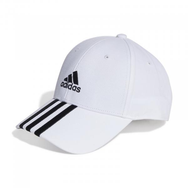 Czapka z daszkiem unisex adidas 3-STRIPES COTTON TWILL biała II3509