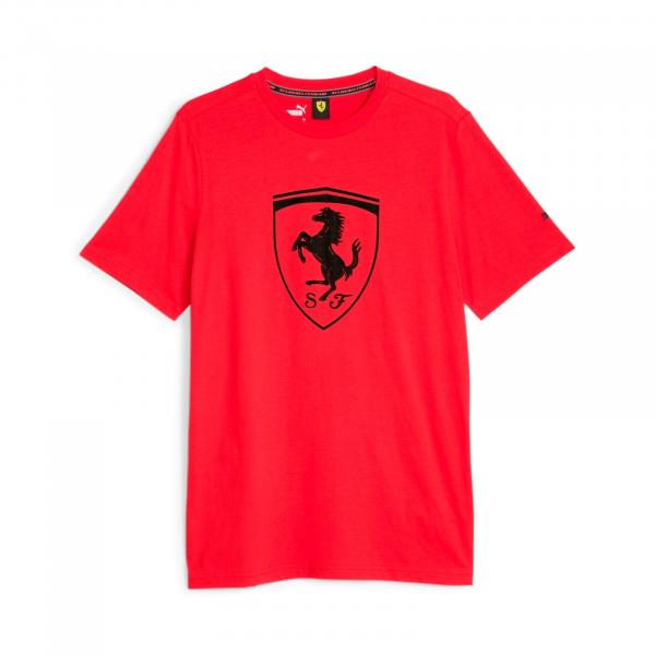 Koszulka męska Puma FERRARI RACE TONAL BIG SHIELD czerwona 62095102