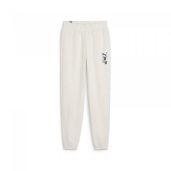 Spodnie dresowe chłopięce Puma READY SET BETTER TR beżowe 67927199