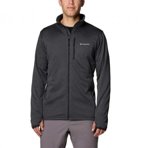 Bluza męska Columbia PARK VIEW FLEECE FZ grafitowa 1952222011