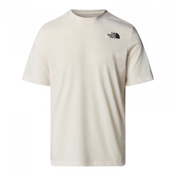 Koszulka treningowa męska The North Face FOUNDATION MOUNTAINS beżowa NF0A8BQWQLI