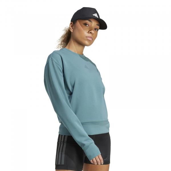 Bluza treningowa damska adidas D4T turkusowa JW3395