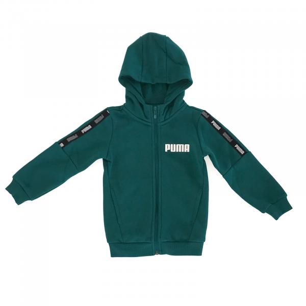 Bluza z kapturem chłopięca Puma Tape zielona 67407313