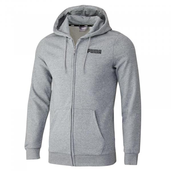 Bluza z kapturem męska Puma ESS FZ szara 84723902