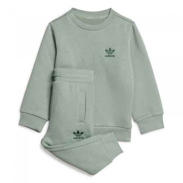 Komplet dresów dziecięcych adidas TREFOIL zielony JI5804