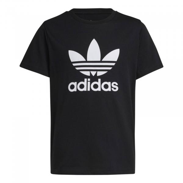 Koszulka dziecięca adidas TREFOIL czarna IY7421