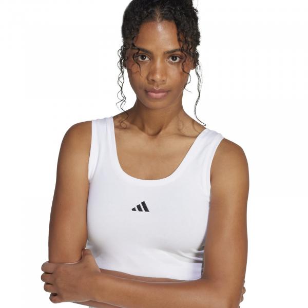 Top sportowy damski adidas ESSENTIALS SMALL LOGO biały JD0545