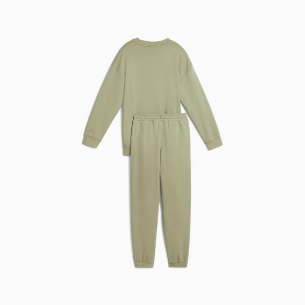 Komplet dresowy dziewczęcy Puma LOUNGWEAR OVERSIZED FL zielony 68972782