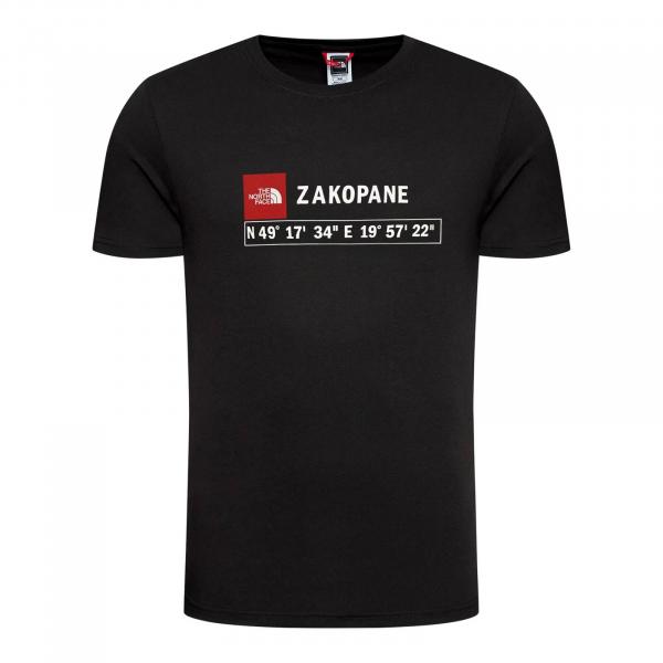 Koszulka męska The North Face GPS ZAKOPANE czarna NF0A8B3CJK3