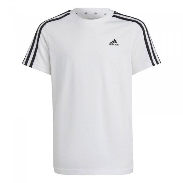 Koszulka dziecięca adidas ESSENTIALS 3-STRIPES biała IC0605