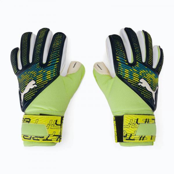 Rękawice piłkarskie dziecięce Puma ULTRA GRIP 2 JR RC zielone 04181501