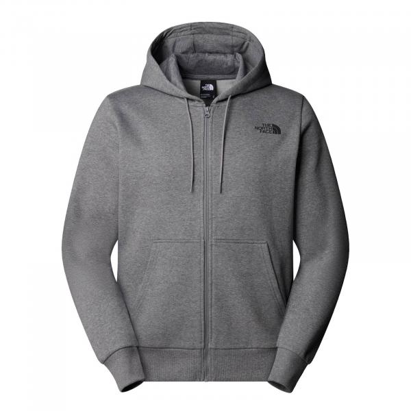 Bluza z kapturem męska The North Face SIMPLE DOME FULL ZIP szara NF0A89FDDYY