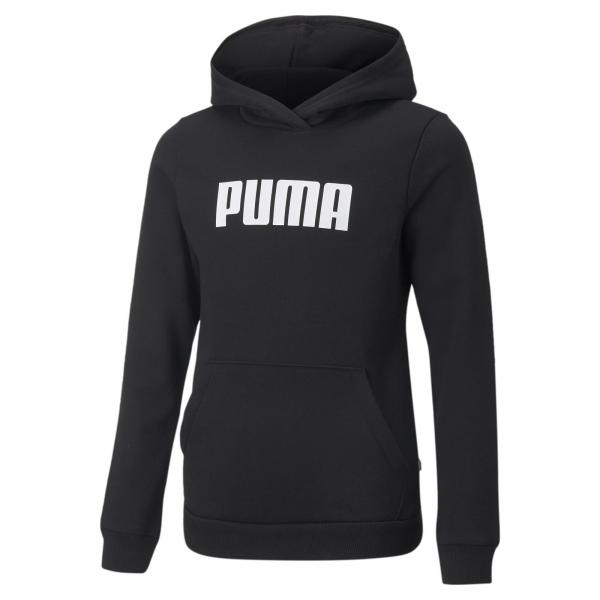 Bluza z kapturem dziewczęca Puma ESSENTIAL FL czarna 84758703
