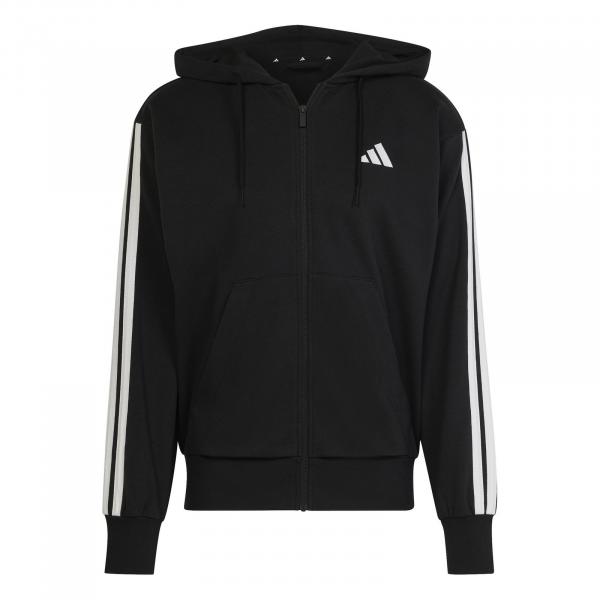 Bluza z kapturem męska adidas ESSENTIALS 3-STRIPES czarna JD1877