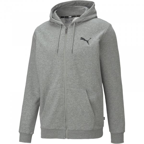 Bluza z kapturem męska Puma ESSENTIAL SMALL LOGO FULL-ZIP TR szara 58670453