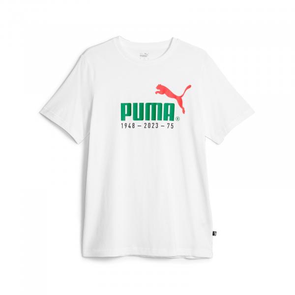 Koszulka męska Puma NO.1 LOGO CELEBRATION biała 67602002