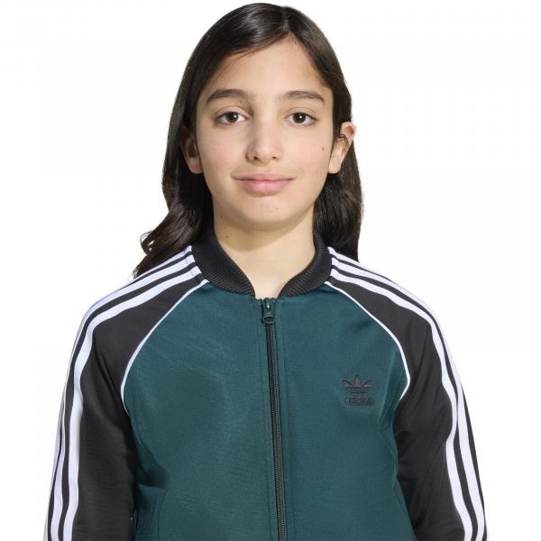 Bluza dresowa dziecięca adidas SST zielona JV8565