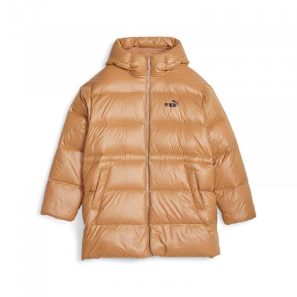 Kurtka z kapturem damska Puma STYLE HOODED DOWN beżowa 67536885