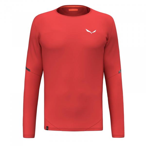 Longsleeve trekkingowy męski Salewa PEDROC DRY czerwony 00-0000028578_1500