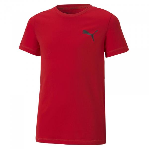 Koszulka chłopięca Puma Active Small Logo czerwona 58698011