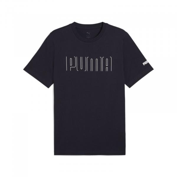 Koszulka męska Puma SPORT GRAPHIC granatowa 68461716