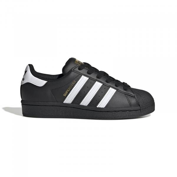 Buty sportowe dziecięce adidas SUPERSTAR J czarne EF5398