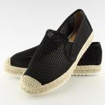 Espadryle Damskie Czarne 6602 Black