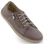 Skórzane półbuty damskie barefoot khaki Helios 436 zielone