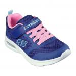 Buty Skechers Microspec Max - Racer Gal 303543L-NVPK niebieskie