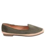 Baleriny espadryle damskie Ballot Olive zielone