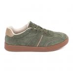 Zamszowe zielone sneakersy Sergio Leone