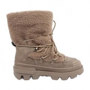 Buty śniegowce Lee Cooper LCJ-24-47-3149L beżowy