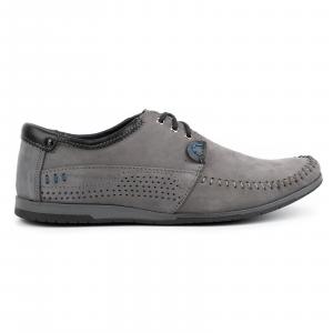 KOMODO Buty Męskie mokasyny 875 szare