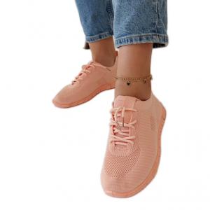 Różowe materiałowe sneakersy Erminio