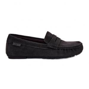 Zamszowe Mokasyny Damskie Big Star RR274948 Czarne