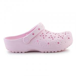 Klapki Crocs Classic Floral Cut Out Clog 210927-6ZW różowe