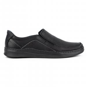 Olivier Buty męskie wsuwane skórzane SLIP-ON 216GT czarne