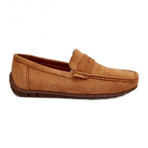 Męskie Zamszowe Mokasyny Camel Wesley brązowe