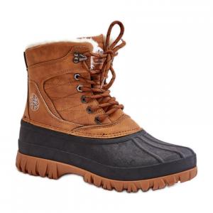 Śniegowce Model Lee Cooper LCJ-24-44-2869 Camel - Step in style brązowe