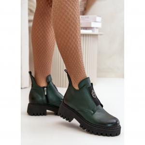 Botki Model Zazoo 60451 Dark Green - Step in style zielone