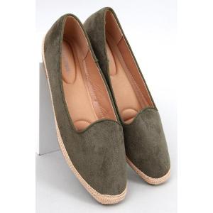 Baleriny espadryle damskie Ballot Olive - Inello zielone