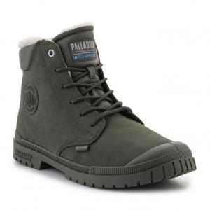 Buty Palladium SP20 Cuff Leather Waterproof Wl U 79067-325-M Olive Night zielone