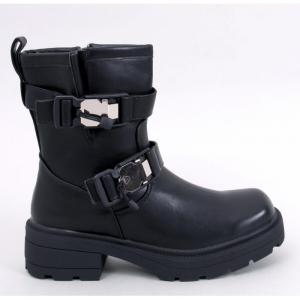 Botki militarne Beaus Black - Inello czarne