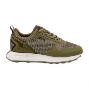 Sneakersy Męskie Na Platformie Big Star RR174360 Hi-Poly System zielone