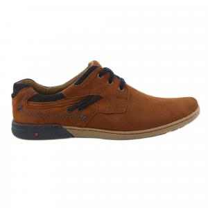 KOMODO Buty męskie casual 861L rude brązowe