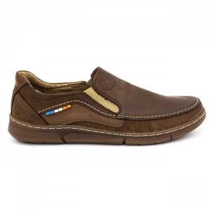 Olivier Buty męskie slip-on 283GT brązowe